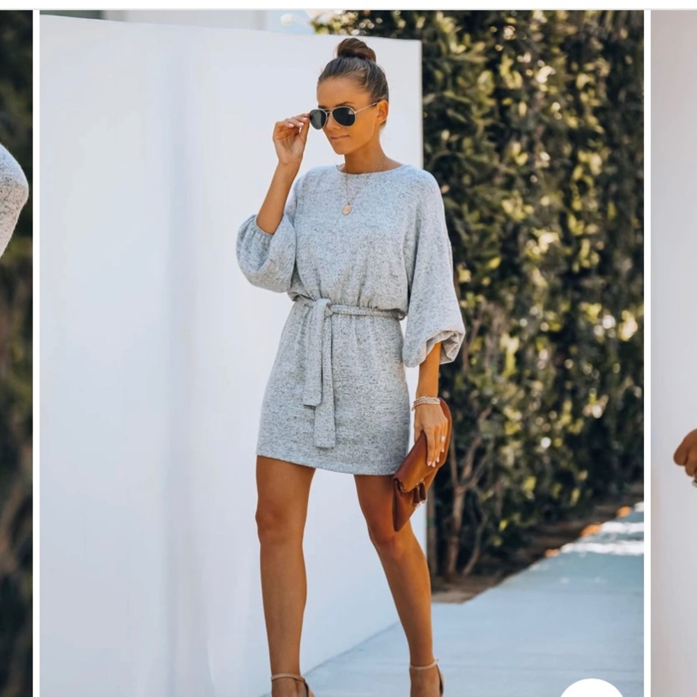 Long sleeve knit dress